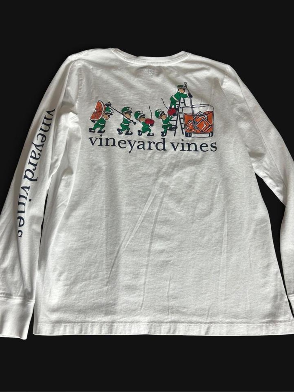 Vineryard Vines cocktail tipsy elves Christmas shirt